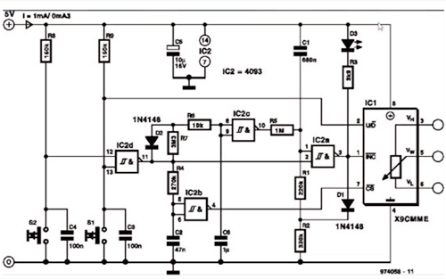 數(shù)字電位器原理